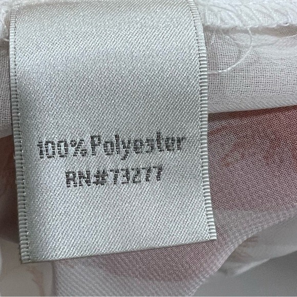 Lauren Conrad white and pink blush pintuck pleated top size small - Picture 7 of 7